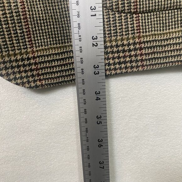 Jos. A. Bank 100% Wool Sport Coat Men’s 44L Glen Plaid Blazer Made in USA - Picture 12 of 13